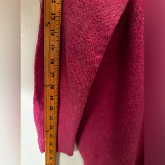 NWT LE LIS Hot Pink Oversized XS Wool Blend Crew Neck SOFT LIKE CASHMERE Sweater - Picture 11 of 11